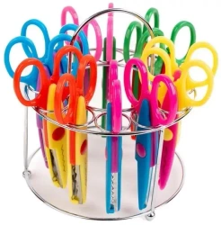 Nożyczki dekoracyjne na stojaku 13,5cm 12szt - Fandy