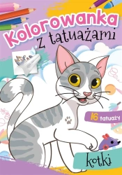 Kolorowanka z tatuażami. Kotki - Wydawnictwo Skrzat