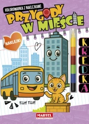 Kolorowanka z kredką Przygody w mieście - praca zbiorowa