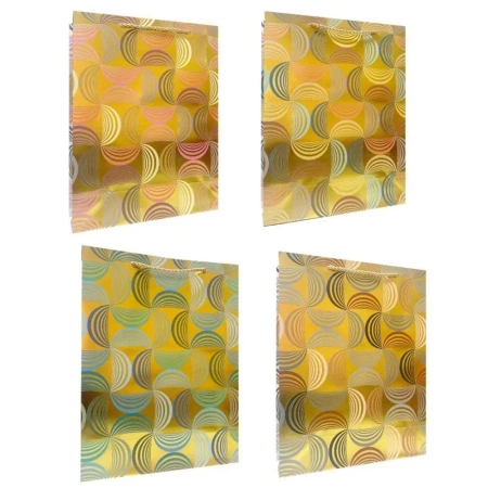 Torebka prezentowa uniwersalna S złota mix - Ju-Piter