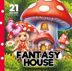 Kolorowanka 160x160 Fantasy house Bajkowe domki - Fresh