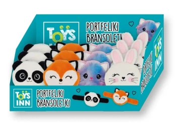 Pluszowy Portfelik bransoletka mix 12szt display - Stnux