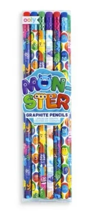 Ołówki Potworki 12szt - Kolorowe Baloniki