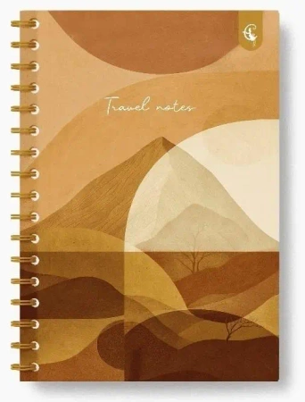 Kołonotatnik ozdobny B5/160K kratka Podróże - Cozywood