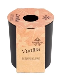 Świeczka sojowa Powąchaj mnie Vanilla czarna 130ml - Pavoncella