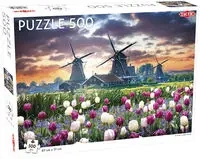 Puzzle Old Mills and Tulips 500 - Tactic