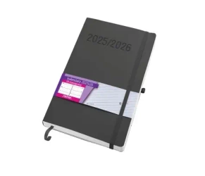 Kalendarz 2025/2026 B5 18 miesięczny TNS grafitowy - -