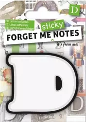 Forget me sticky notes kart samoprzylepne litera D - IF