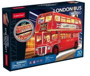 Puzzle 3D Londyński autobus - Cubic Fun
