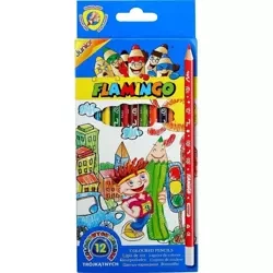 Kredki ołówkowe trójkątne 12 kolorów - Titanum