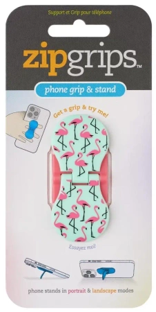 ZipGrip uchwyt na palce do telefonu Flamingi - Thinking Gifts
