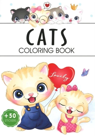 Cats. Coloring book - praca zbiorowa