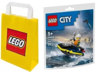 ZESTAW 2W1 LEGO CITY 30693 POLICYJNY SKUTER WODNY+TORBA