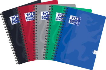 Kołozeszyt A5 80k kratka Oxford ESSE 1 szt. mix - Oxford art pap