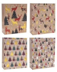 Torebka prezentowa M Boże Narodzenie mix - Rozette