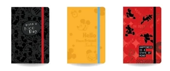 Notes A5 80k. linia z gumką Disney fashion Mickey Mouse 1 szt. mix - PATIO