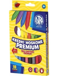 Kredki woskowe 18 kolorów ASTRA - ASTRA papiernicze
