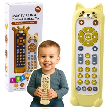 Pilot interaktywny dla maluch beżowy - Leantoys
