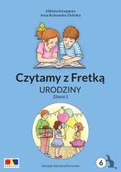 Czytamy z Fretką cz.6 Urodziny. Zdania 1 - Elżbieta Konopacka, Anna Rutkowska-Zielińska, Kat