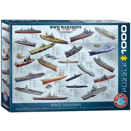 Puzzle 1000 WW II Warships 6000-0133 - Eurographics