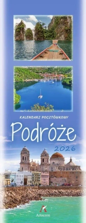 Kalendarz 2026 pocztówkowy 12,5x33cm Podróże - Artsezon