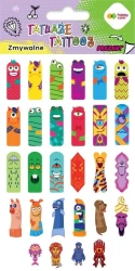 Tatuaże zmywalne Fingers Tattoo HAPPY COLOR - GDD