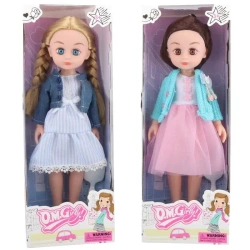 Lalka w sukience ze szczotką MIX - Trifox