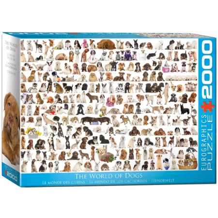 Puzzle 2000 The World of Dogs 8220-0581 - Eurographics