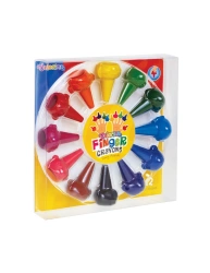 Kredki świecowe Zwierzątka na palec Colorino Kids 12 kolorów - PATIO