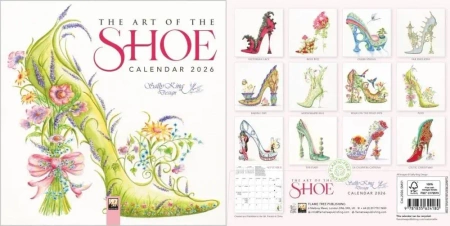 Kalendarz 2026 ścienny kwadrat The Art of the Shoe - Flame Tree