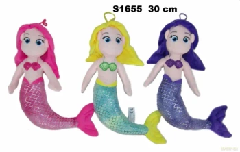 Maskotka Syrenka pluszowa 30cm S1655 - Sun-Day