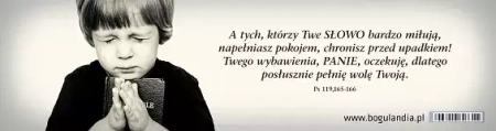 Zakładka do książki. A tych, którzy Twe słowo bardzo miłują...