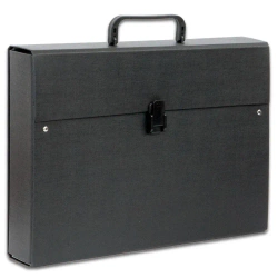 Teczka z rączką A4 6,5 cm maxi plus Lux PCV Penmate czarna