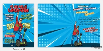 Karnet Bueno B6 + koperta wzór nr 11 Urodziny - Stamp