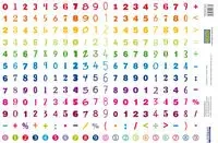 Naklejki Cyfry (240 naklejek) - Literat