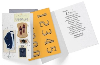 Karnet. Urodziny (wymienne cyfry) męskie DK-865 - Passion Cards