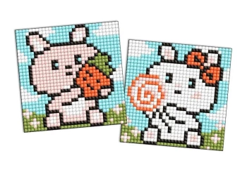 Diamentowa mozaika Kids naklejka - Śliczne.. 9x9cm - Ideyka