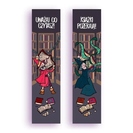 Zakładka kartonowa - Uważaj co czytasz! - Molom