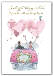 Kartka okolicznościowa Ślub - Trend