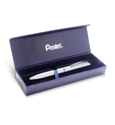 Eleganckie pióro kulkowe EnerGel 0,7 mm BL2007 w etui białe - PENTEL