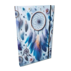 Notes A5 kratka z gumką Soft Touch Łapacze Snów Blue - EV-Corp