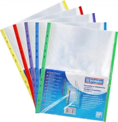 Koszulki PP A4 krystal 40mikr kolorowe 25szt - Donau