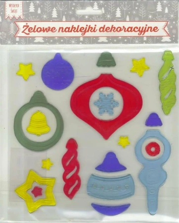 Żelowe naklejki dekoracyjne - BN bombki - MCD