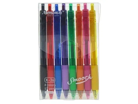 Kolorowe długopisy 8 kolorów - ADAR