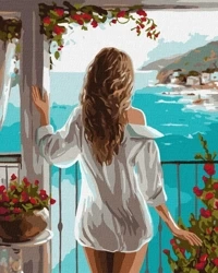 Malowanie po numerach - Morski dystans 40x50cm - Ideyka