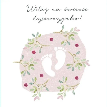 Karnet Swarovski kwadrat CL4513_PO Narodziny - Clear Creations