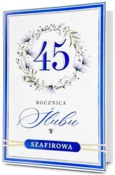 Karnet Rocznica ślubu 45 - Pan Dragon