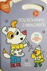 Kolorowana z naklejkami. Na wsi z pieskiem - praca zbiorowa