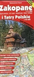 Zakopane. Plan miasta 1:11 000 i Tatry Polskie 1:40 000. Wodoodporny wyd. 12 - Opracowanie zbiorowe