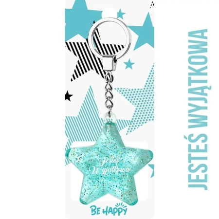 Brelok gwiazdka Jesteś Wyjątkowa - Be-Happy Gifts